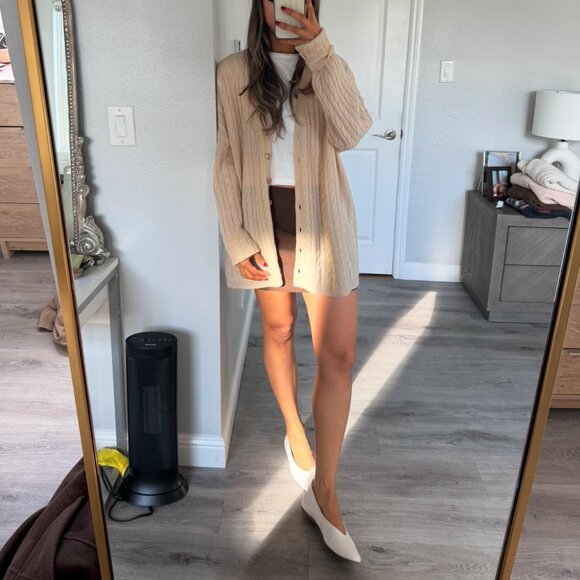 NWOT Reformation Giusta Oversized Cashmere Cardigan - Picture 2 of 11